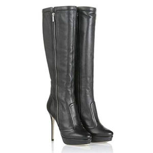 Jimmy Choo Athentic leather zipper boots